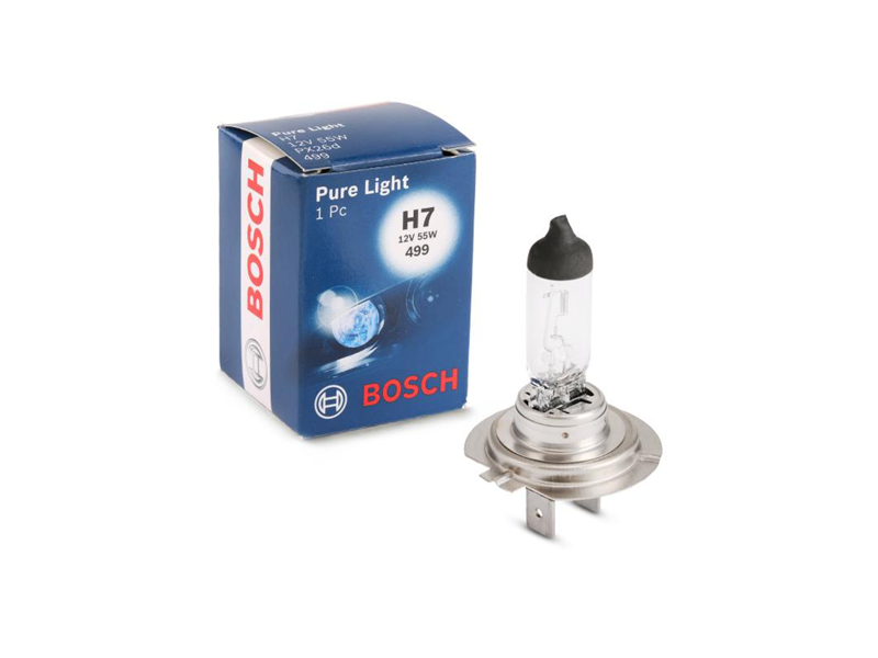 BOSCH Izzó, távfényszóró H7, 55W, 12V